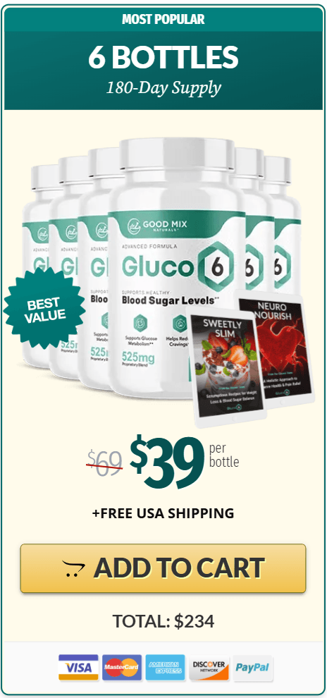 glucosteady buy now 6 bottles